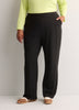 Black Hybrid Straight Pull-On Pant - Active Zone