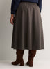 Plaid Circle Midi Skirt