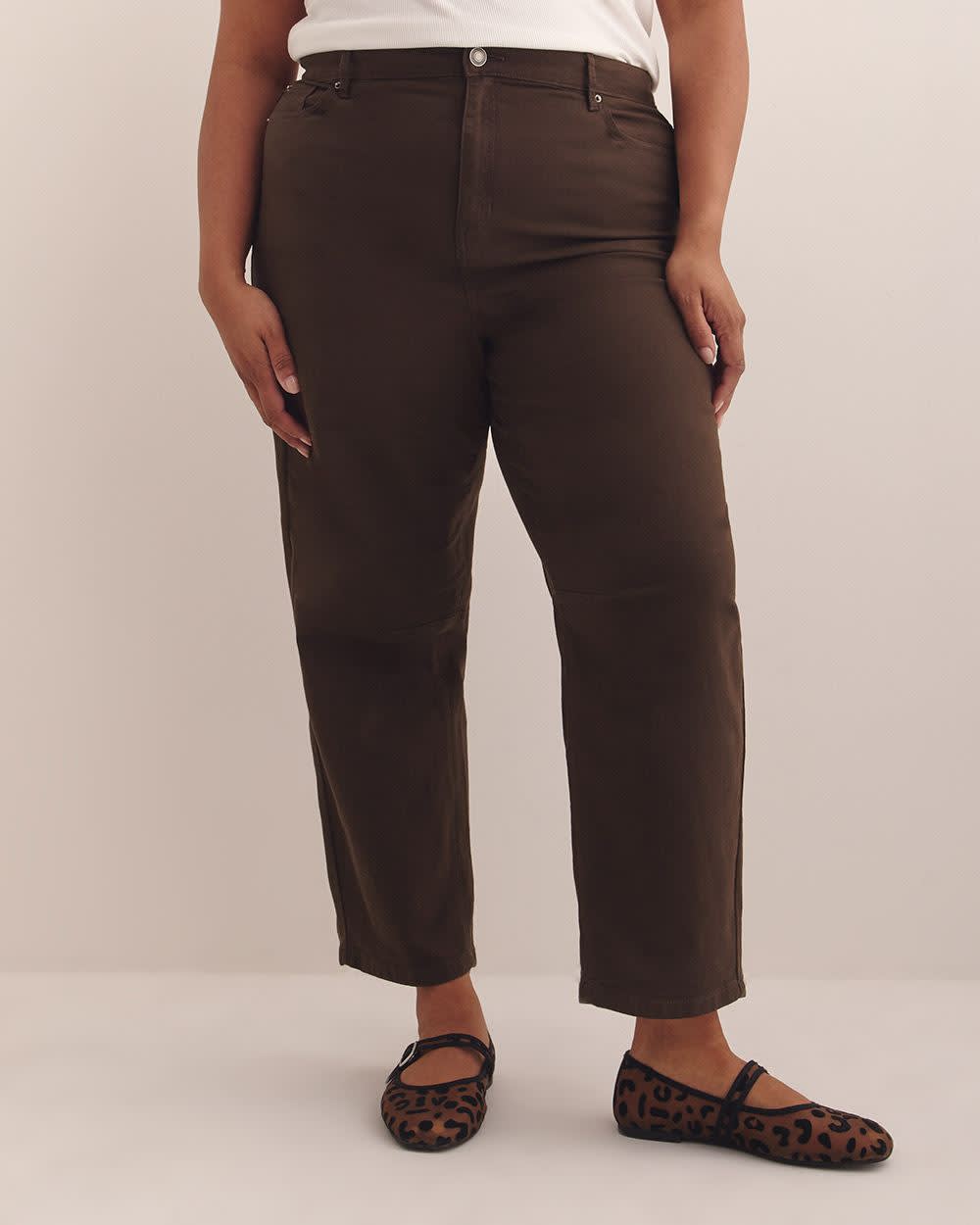 Pantalon uni à  jambe ballon