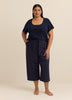 Straight-Leg Pyjama Capri Pant - ti Voglio