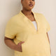 Responsible, Half-Zip High-Neck Cap-Sleeve Sweatshirt - Active Zone