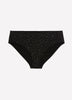 Black Star-Print High-Cut Cotton Brief - tiVOGLIO