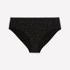 Black Star-Print High-Cut Cotton Brief - tiVOGLIO