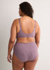 Second Skin, Matte Plum Unlined Underwire Bra - ti Voglio