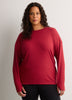 Long Ribbed Knit Crew-Neck T-Shirt - Active Zone