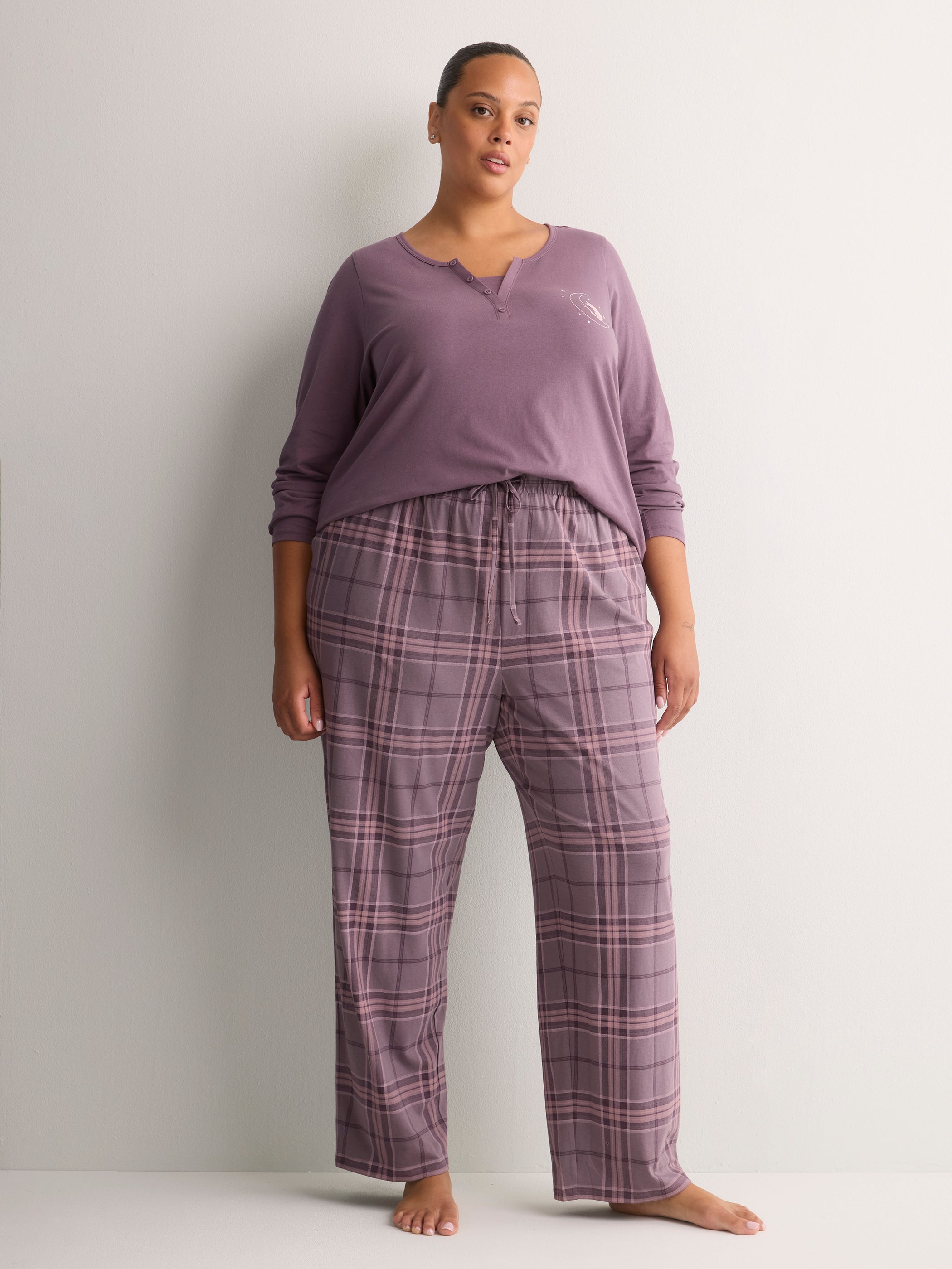 Printed Straight-Leg Cotton Knit Pyjama Pant - tVOGLIO