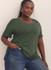 Boyfriend-Fit V-Neck T-Shirt - PENN. Essentials