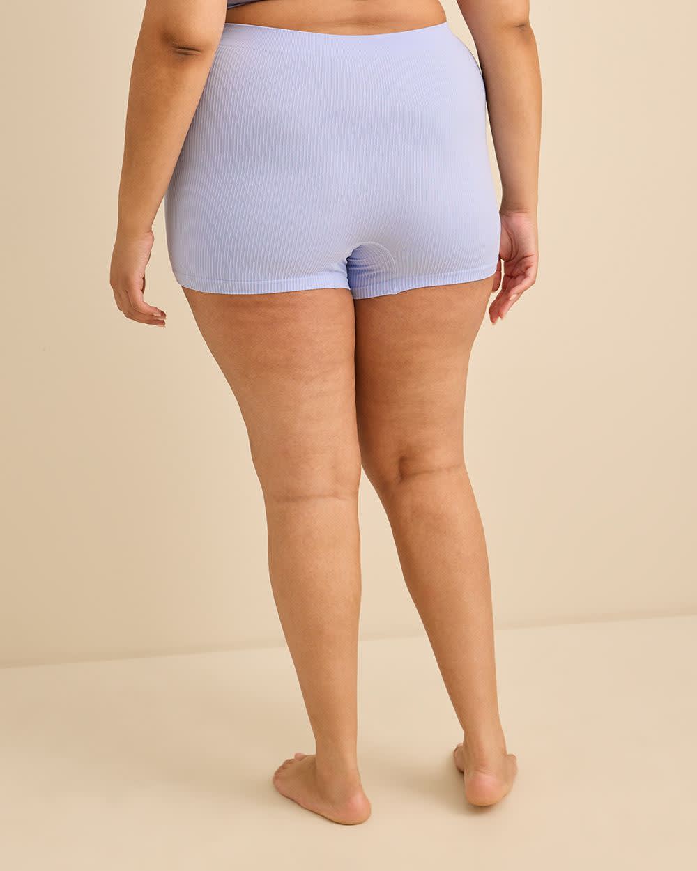 Seamless Rib Knit Boyshort - tiVOGLIO