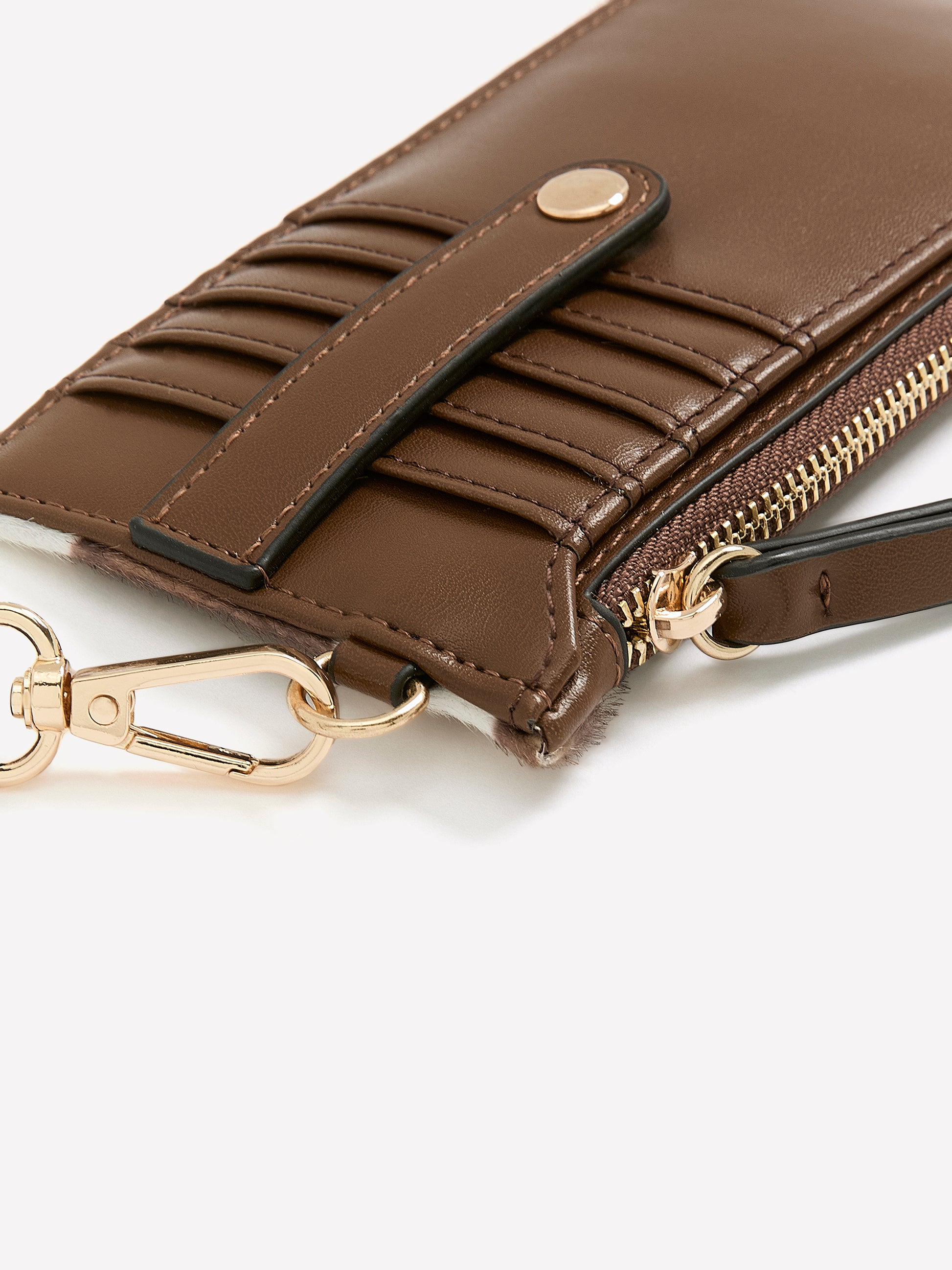 Faux Leather Wrist Wallet