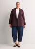 Black Double-Breasted City Blazer