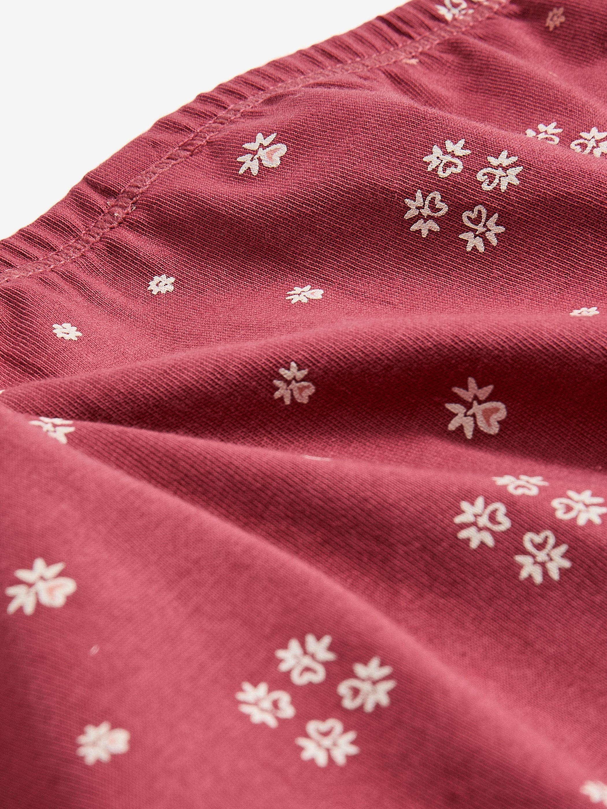 Red Cotton Full Brief with Heart Print - tiVOGLIO