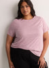 Responsible, Heather Purple Short-Sleeve T-Shirt with Mesh Inserts - Active Zone