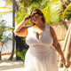 White Pleated Tennis Dress with Open Back - Active Zone