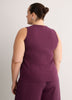 Ribbed Knit Fitted Tank Top