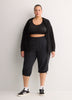 Black 4-Way Stretch Capri Jogger Pant - Active Zone