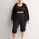 Black 4-Way Stretch Capri Jogger Pant - Active Zone
