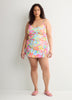 Floral Scoop-Neck Tankini Top with Inner Bra - Bleu Rod Beattie