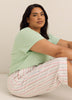 Printed Straight-Leg Pyjama Capri Pant - ti Voglio