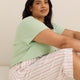 Printed Straight-Leg Pyjama Capri Pant - ti Voglio