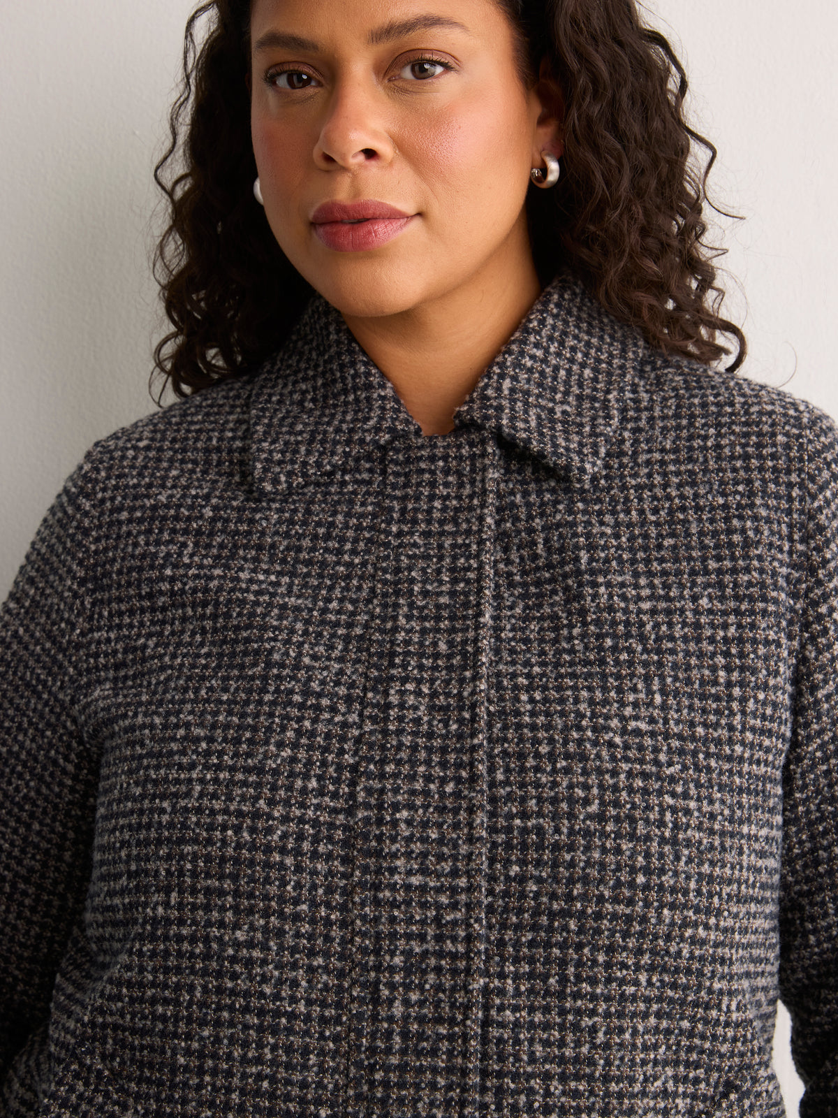 Soft Woven Swing Coat