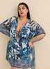Caftan de plage imprimé - Bleu Rod Beattie 