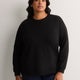 Boyfriend-Fit Long-Sleeve Crew-Neck Sweatshirt