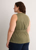 Responsible, Fit and Flare Sleeveless V-Neck Vest Blouse
