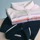 Short-Sleeve Pique Polo with Ribbed Collar - Active Zone