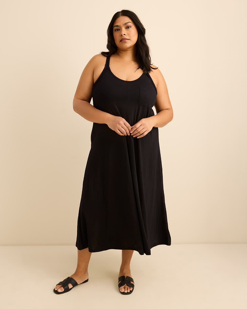 Robe long couvre-maillot avec détail crocheté