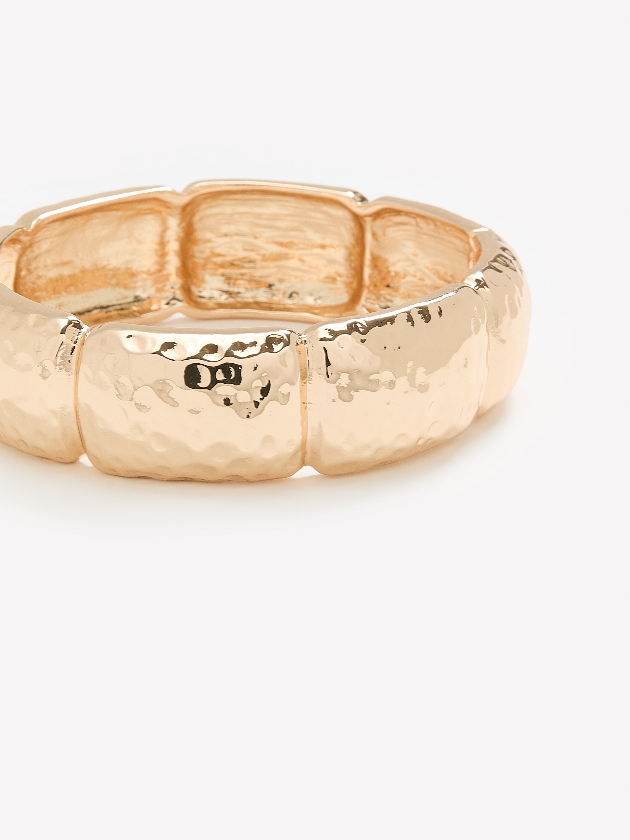 Fancy Hammered Cuff Bracelet