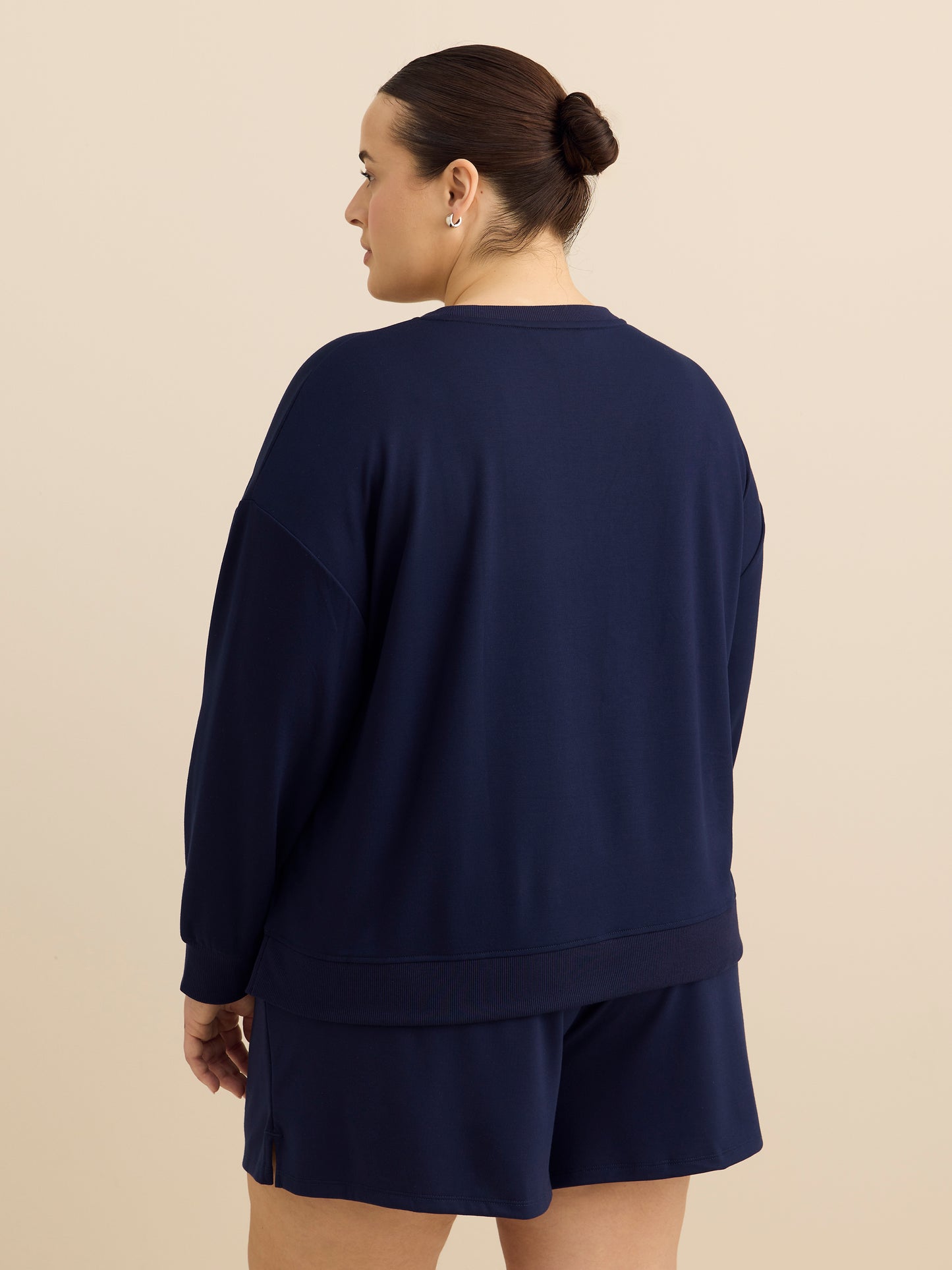 Chandail à manches longues en molleton avec broderie - ti Voglio