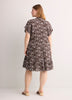Responsible, Short Dolman-Sleeve Tiered Popover Dress