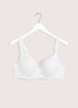 White Microfiber Underwire T-Shirt Bra - Déesse Collection
