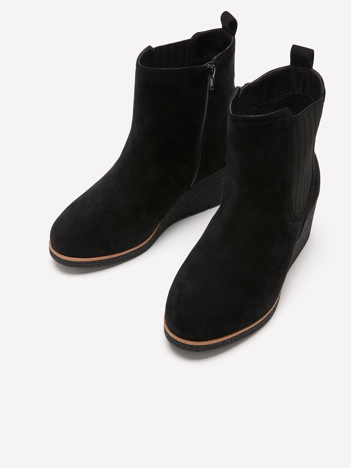 Extra Wide Width, Chelsea Microsuede Wedge Bootie