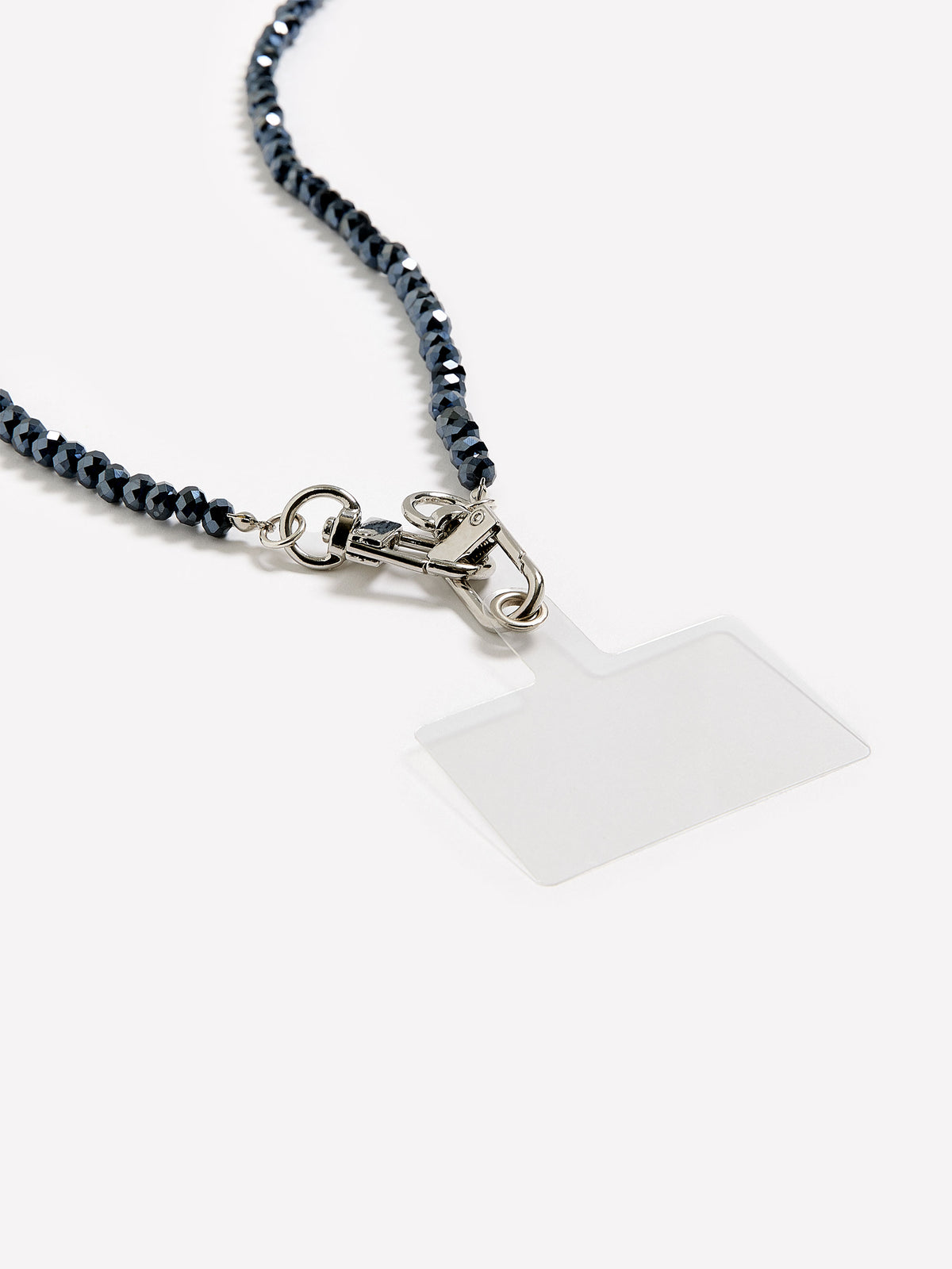 Blue Crossbody Beaded Phone Chain