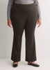 Mixed Brown Bootcut Pull-On Knit Pant, Essential Pant