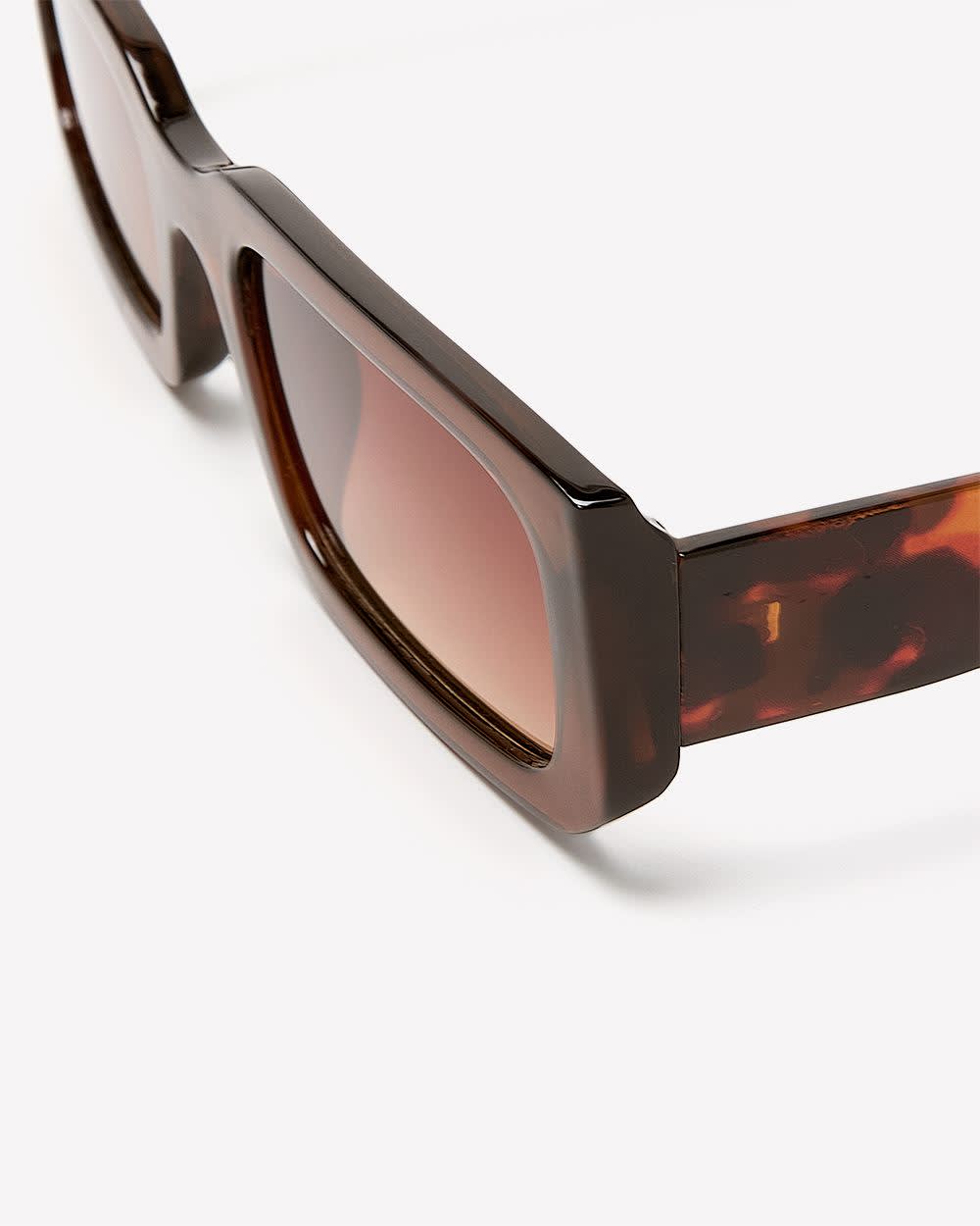 Rectangular Tortoise Sunglasses