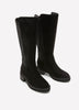 Wide Width, Black Andina Tall Microsuede Boot