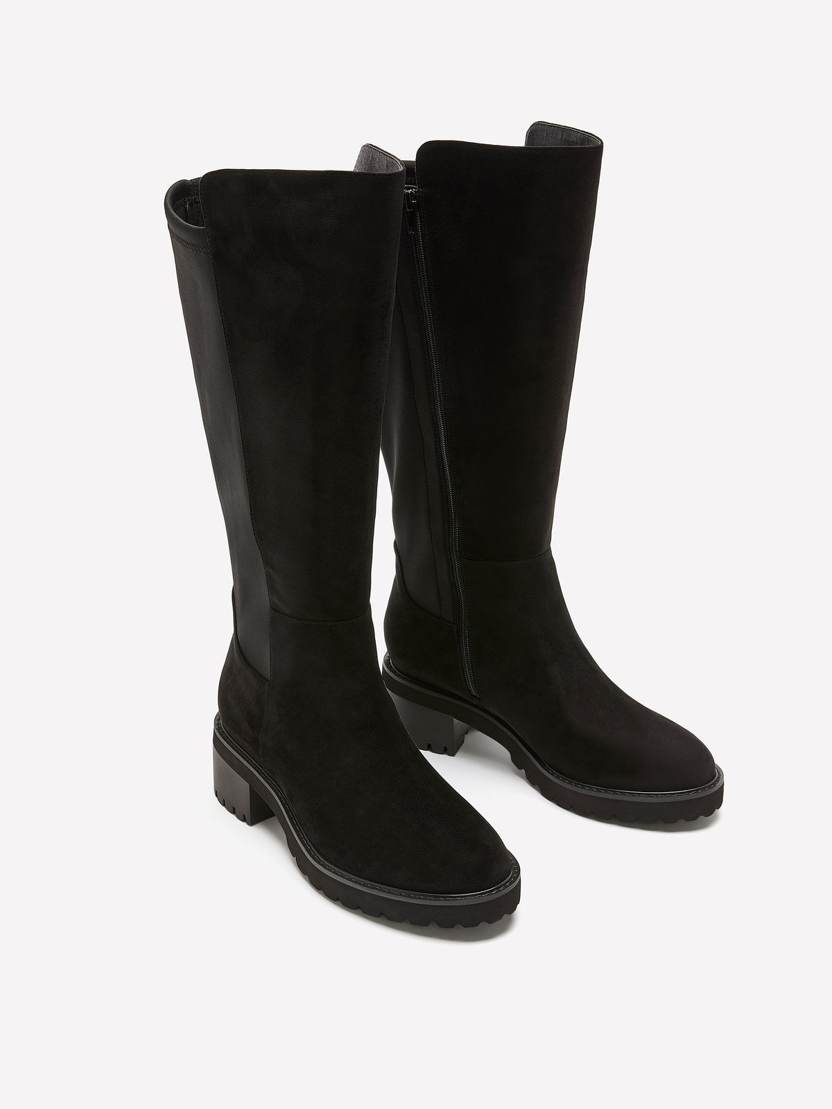 Wide Width, Black Andina Tall Microsuede Boot