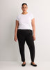 Black Slim-Leg Savvy Pull-On Pant