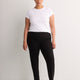 Black Slim-Leg Savvy Pull-On Pant