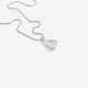 Short Dainty Necklace with Teardrop Pendant