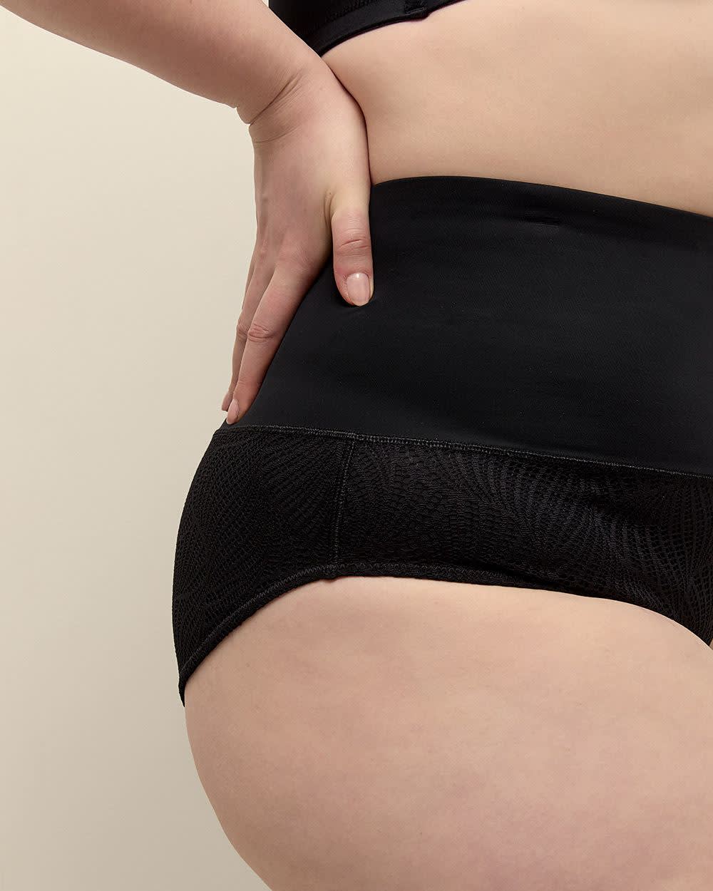 High-Cut High-Waisted Brief with Silhouette Control - ti Voglio