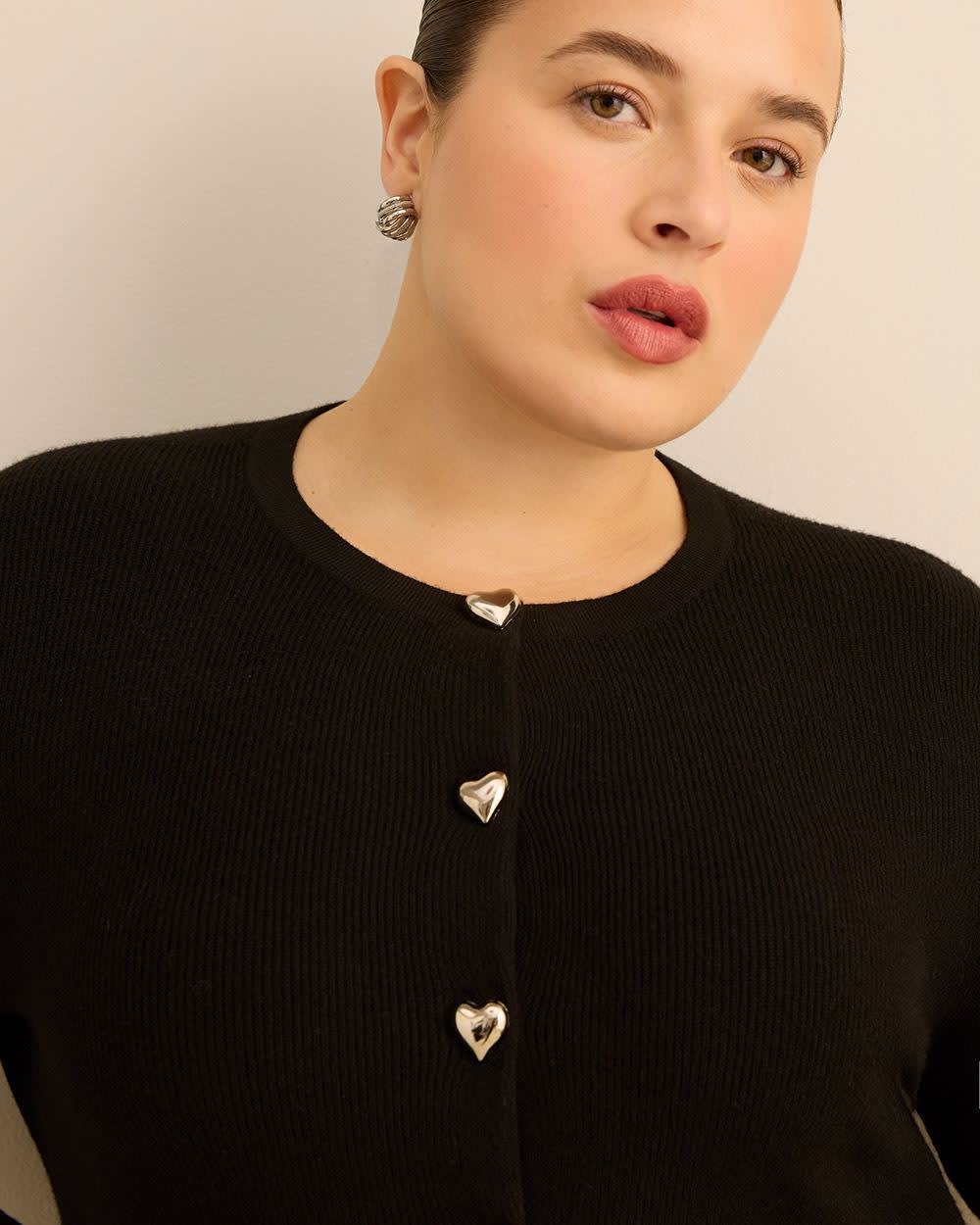 Chandail en tricot à manches longues et à basques, tissu responsable