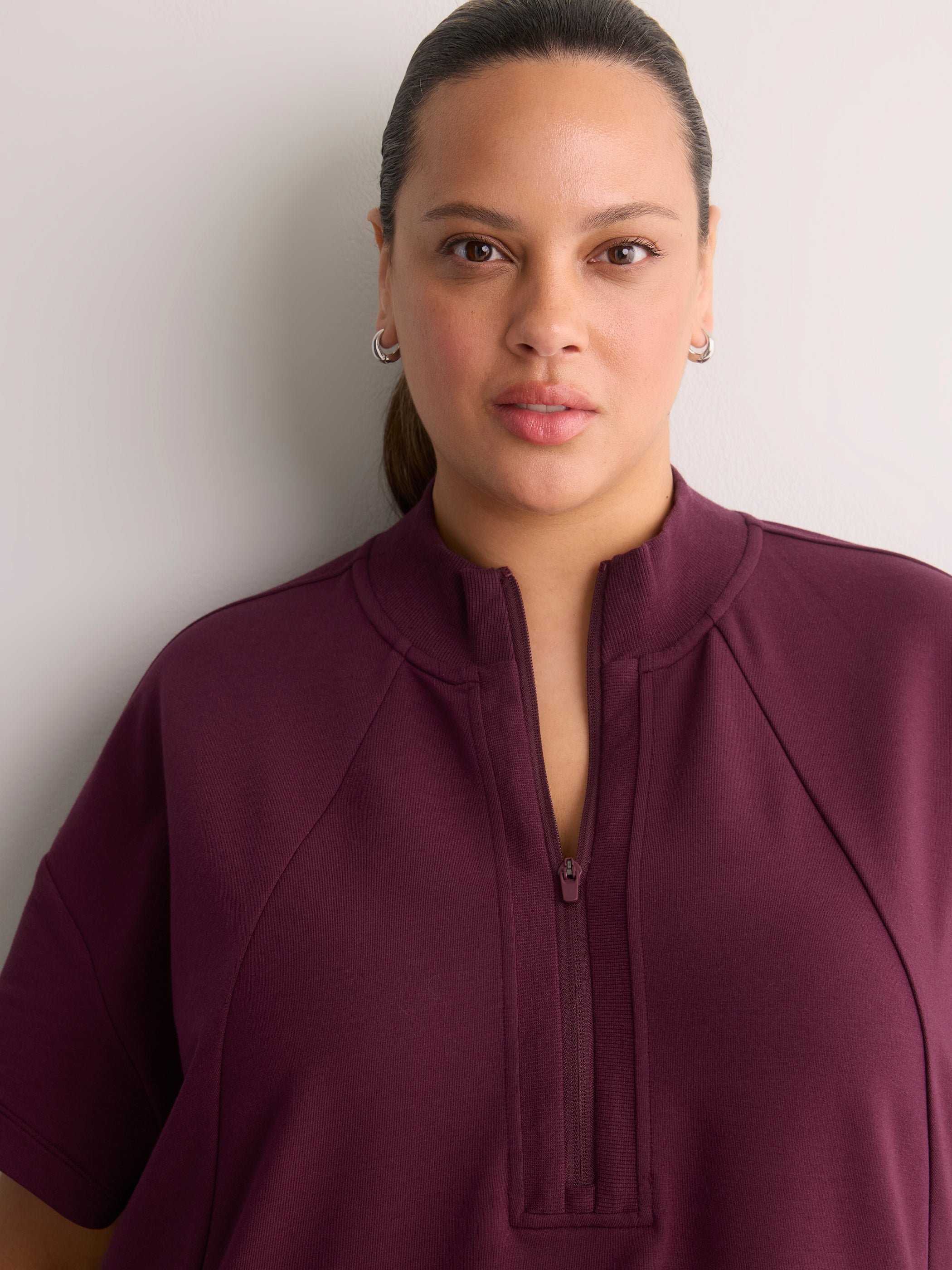 Short-Sleeve Mock-Neck Dress - Active Zone