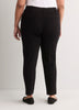 Black Slim-Leg Savvy Pull-On Pant