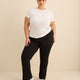 Pantalon de yoga noir, tissu responsable - Active Zone