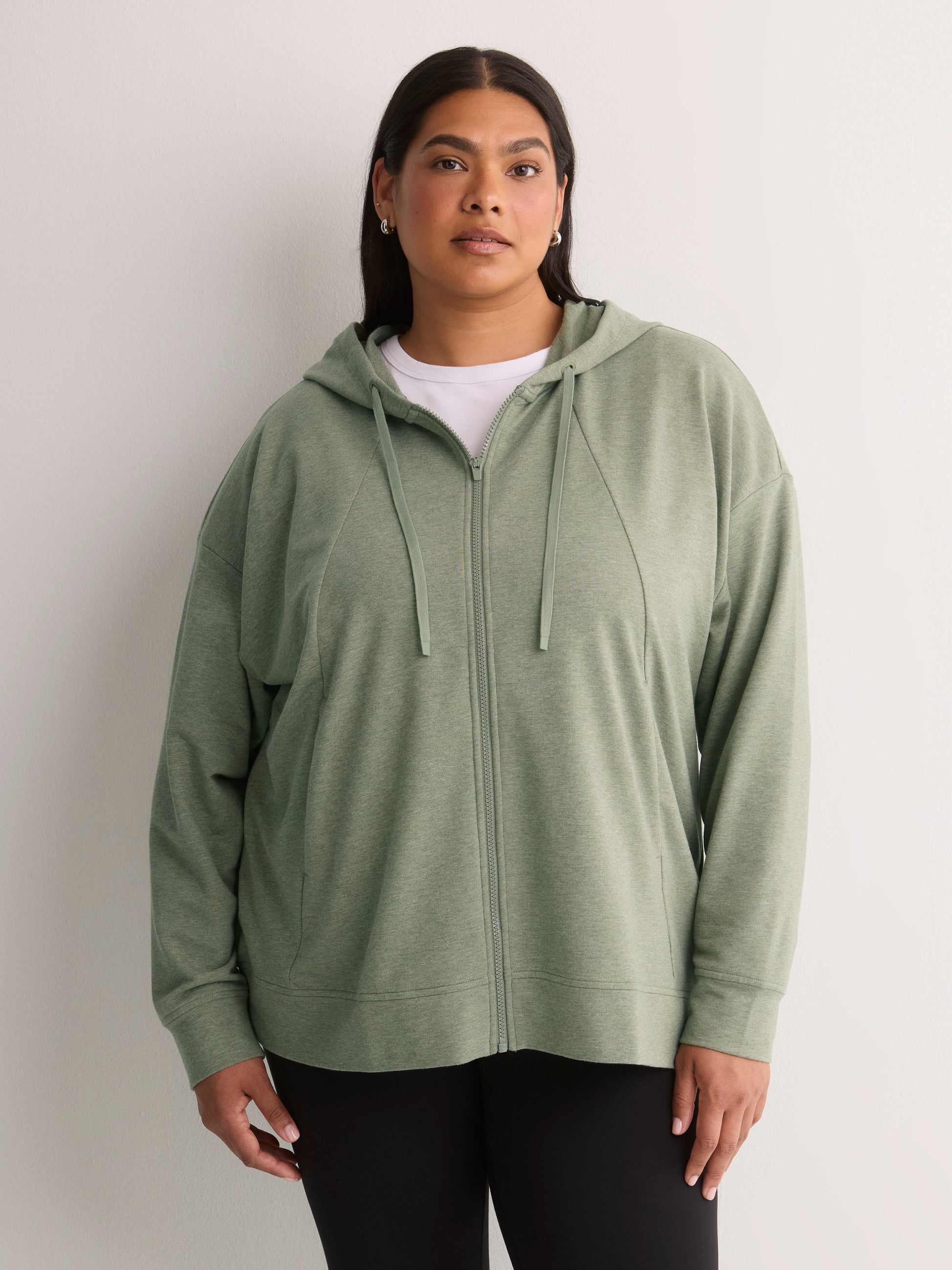 French Terry Hooded Jacket - Active Zone