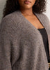 Black Heather Cocoon Sweater Cardigan