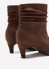 Extra Wide Width, Pleated Mid-Kitten-Heel Bootie